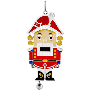 Jewelry Christmas tree toy "Nutcracker" with silver plating